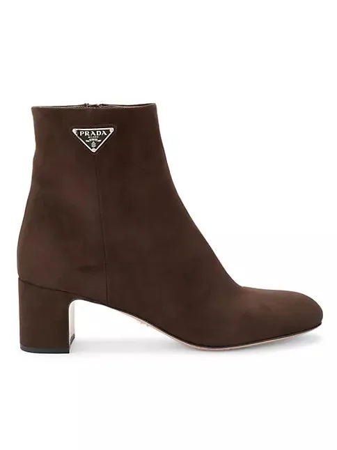 55MM Suede Ankle Boots