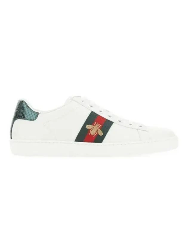 Ace Bee Embroidered Low Top Sneakers White