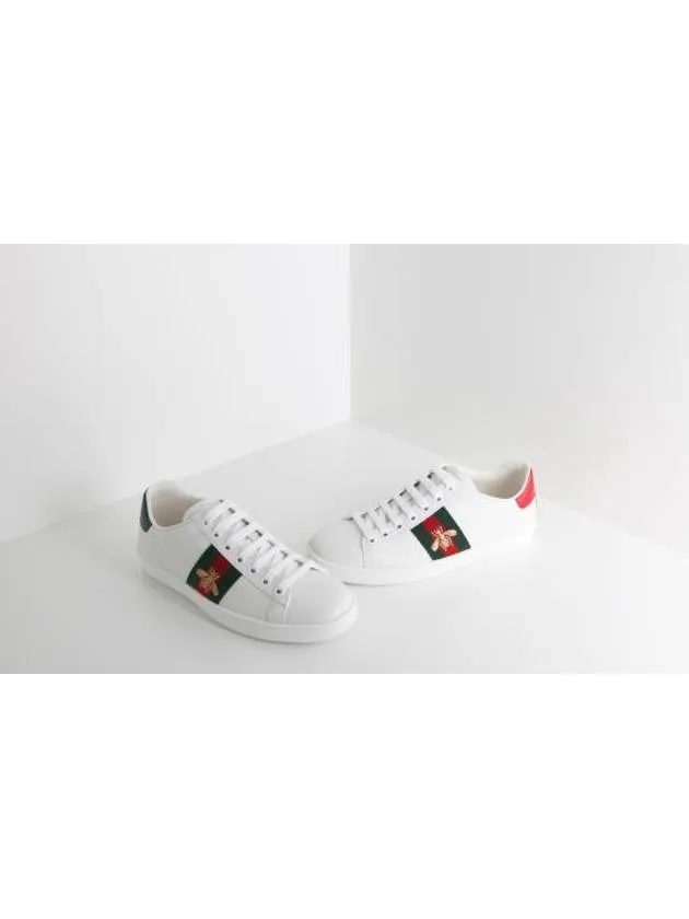 Ace Bee Embroidered Low Top Sneakers White