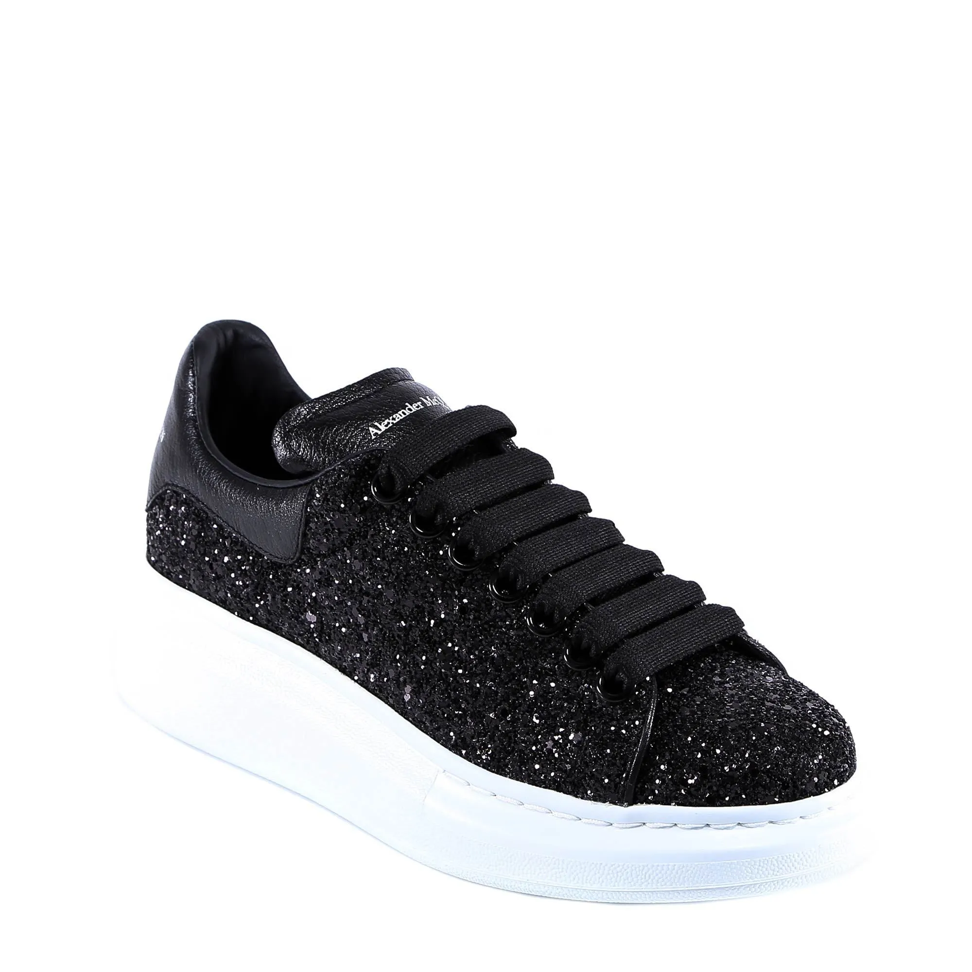 Alexander McQueen Glitter Lace-Up Sneakers