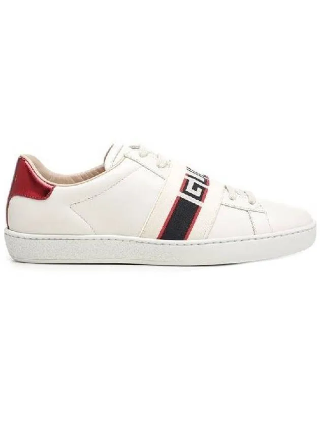 Banding Stripe Low-Top Sneakers White