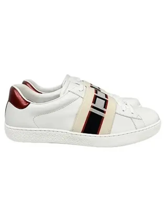 Banding Stripe Low-Top Sneakers White