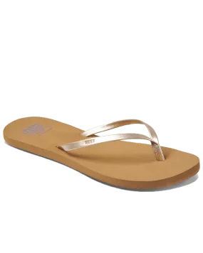 Bliss Nights Flip Flops in Tan Champagne