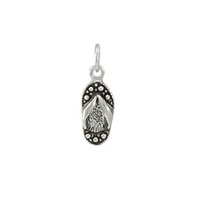 Carefree ease ~ Sterling Silver Flip Flops Charm TC215