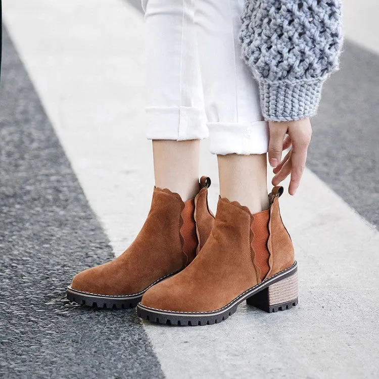 CASCADE BLOCK HEEL BOOTS