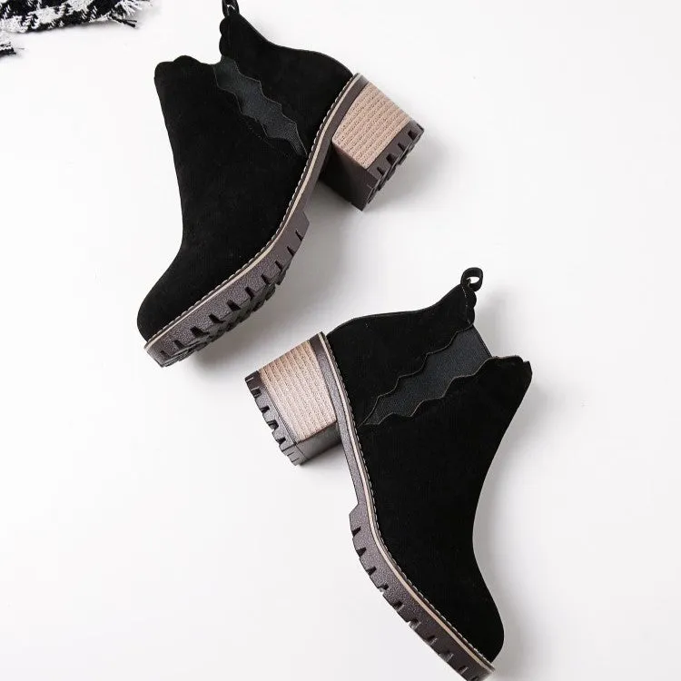 CASCADE BLOCK HEEL BOOTS