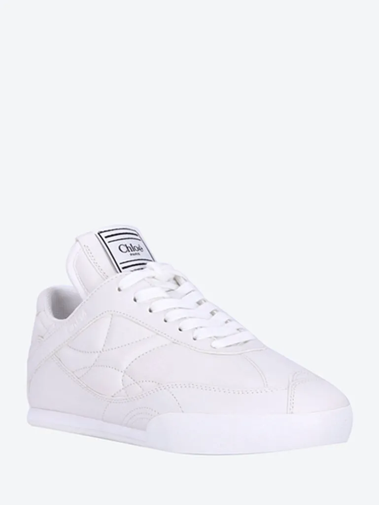 Chloe kick leather sneakers