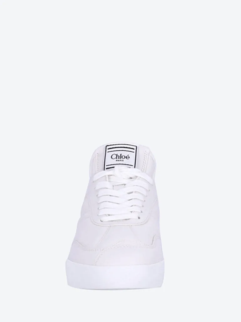 Chloe kick leather sneakers