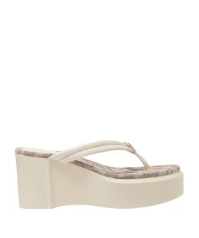 COACH Franki Platform Flip Flops Chalk 9B