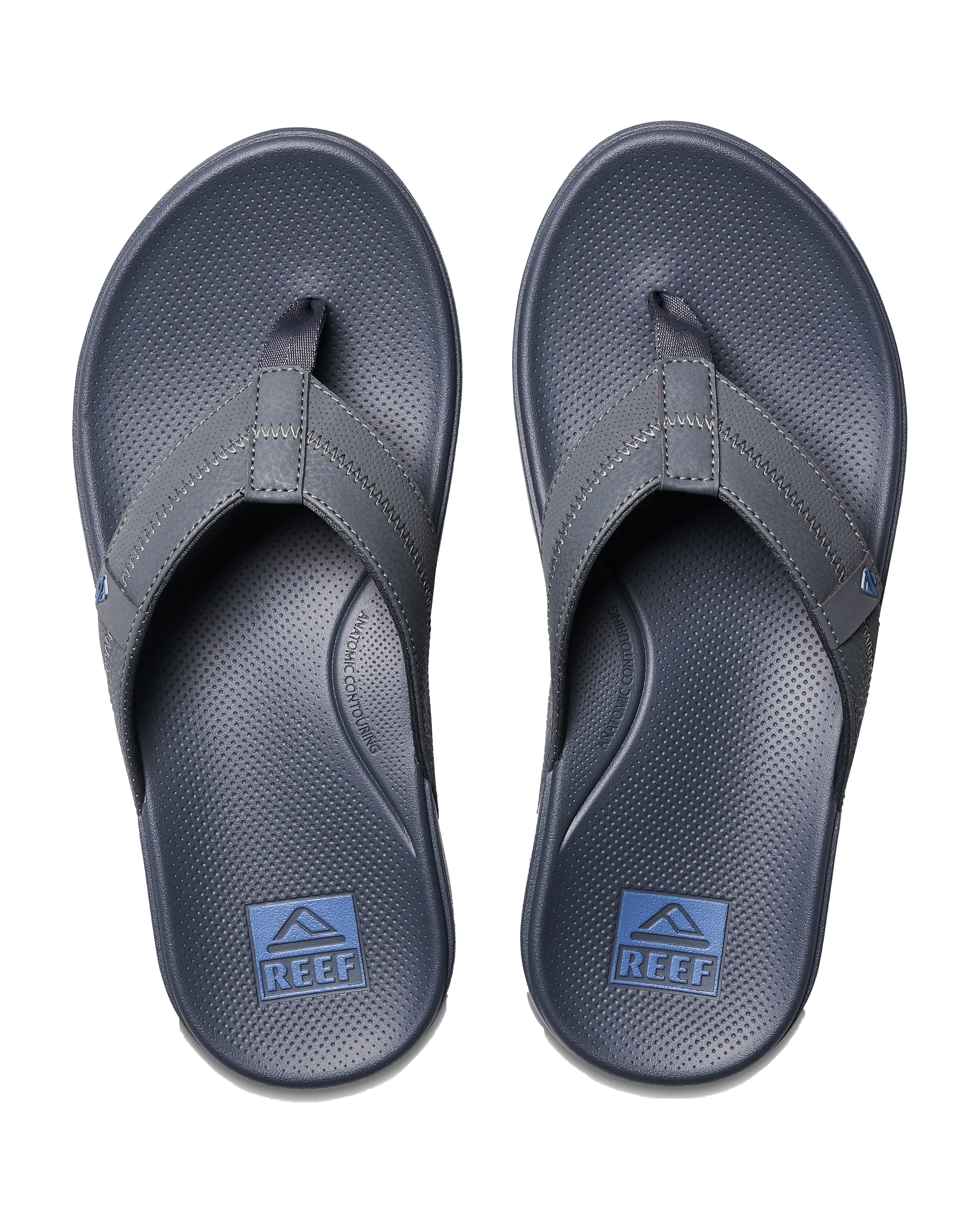 Cushion Phantom Flip Flops in Grey & Blue