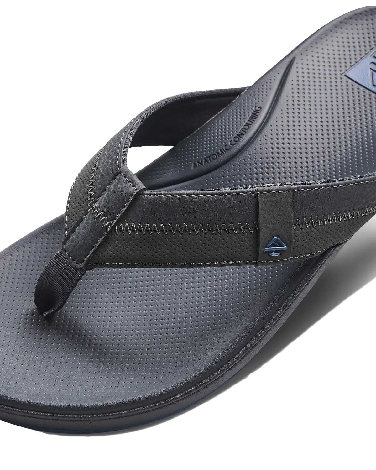 Cushion Phantom Flip Flops in Grey & Blue