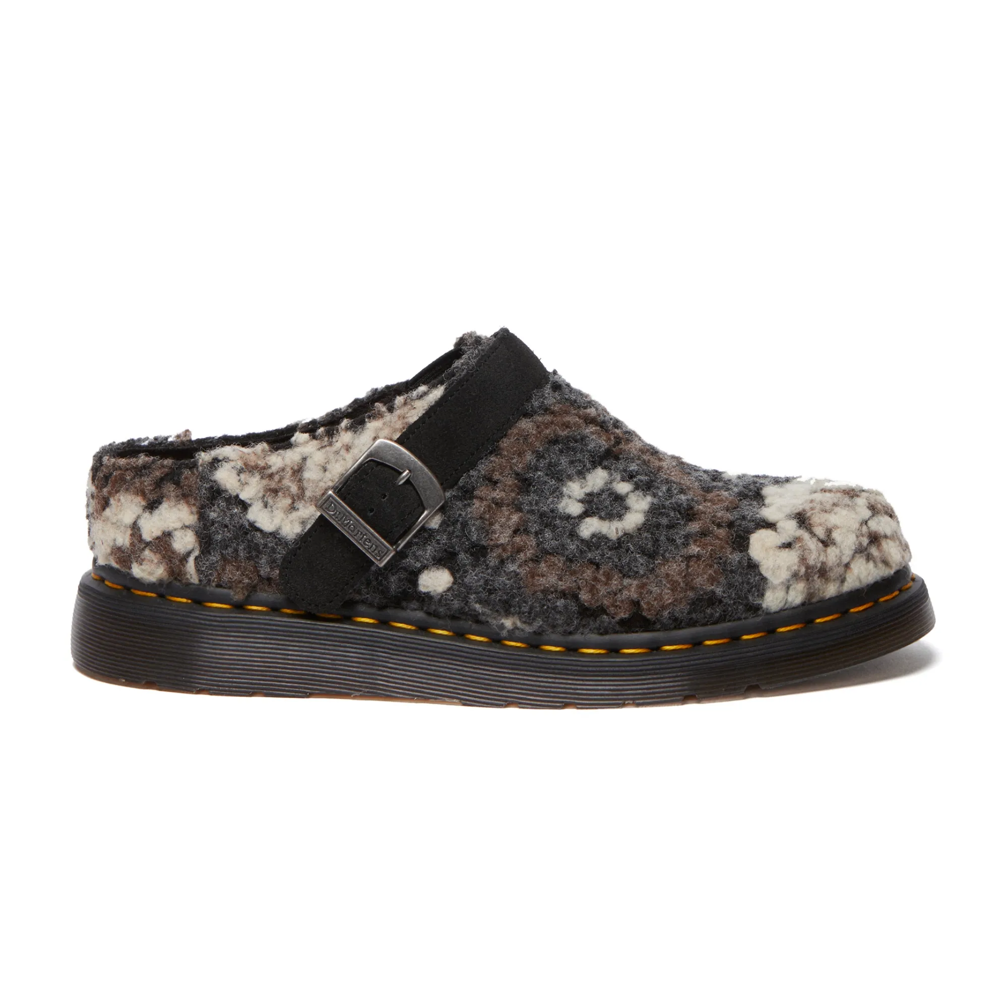 Dr. Martens Isham Crochet Wool Suede Mules