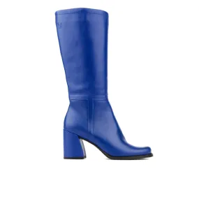 Embassy London Winter Bright Blue Block Heeled Long Boot Only size 5 left