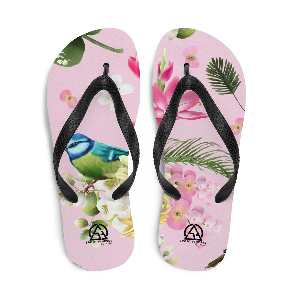 Exotic Hawaiian Pink Flip-Flops