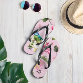 Exotic Hawaiian Pink Flip-Flops