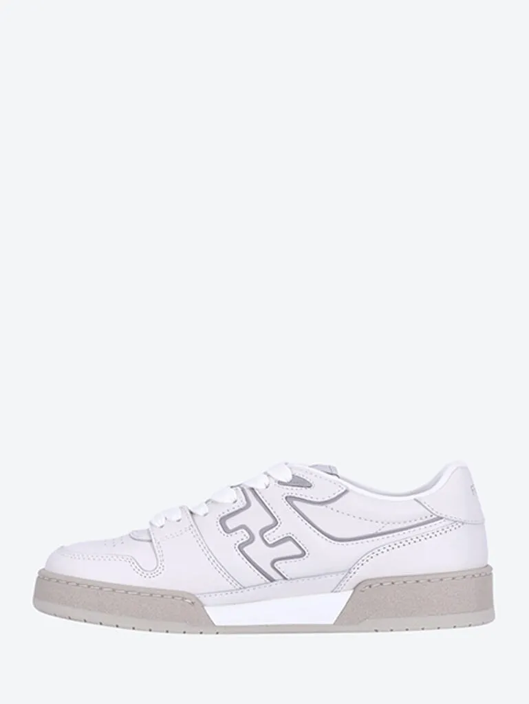 Fendi match mix vitello logo sneakers