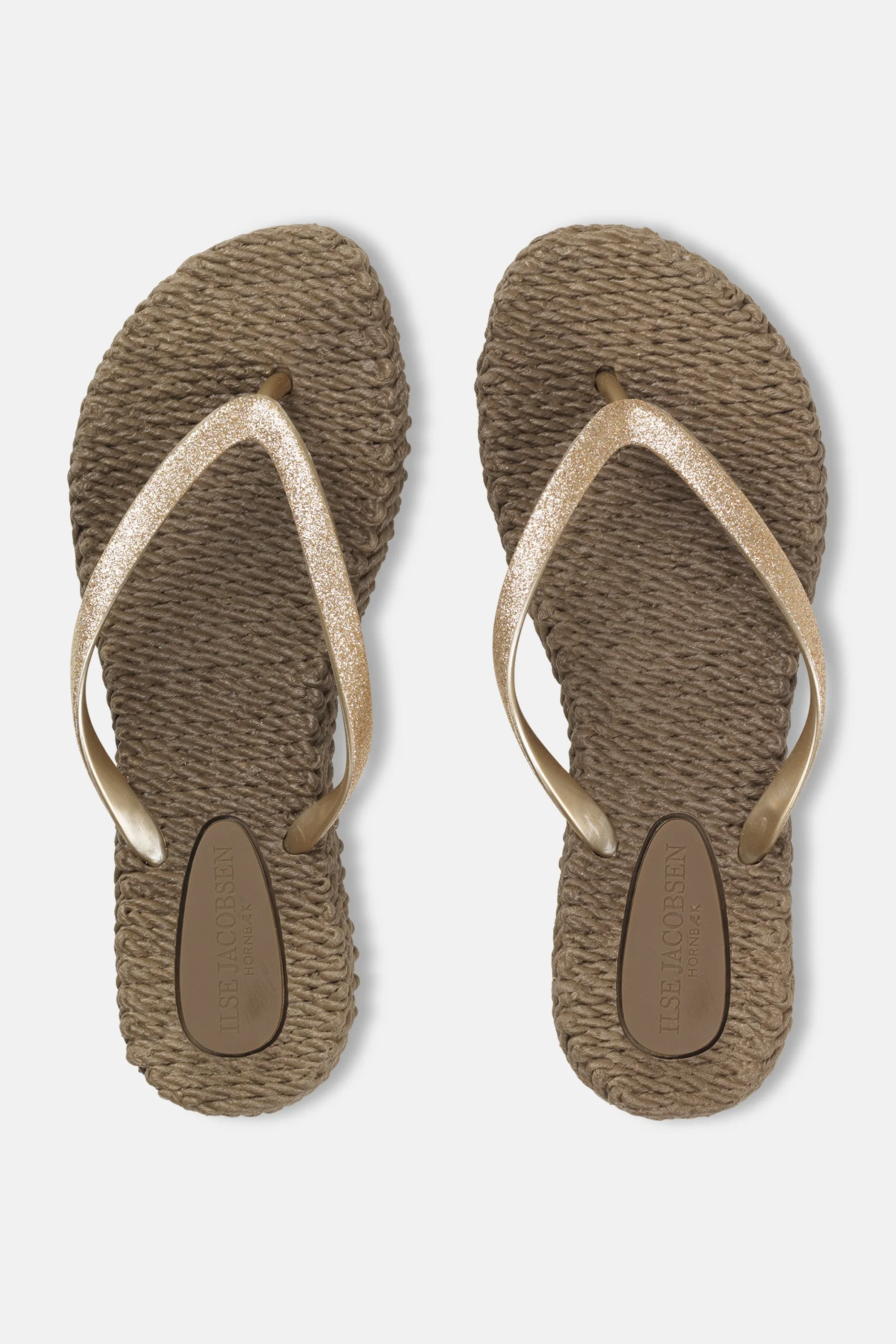 Flip Flop With Glitter - Cub Brown