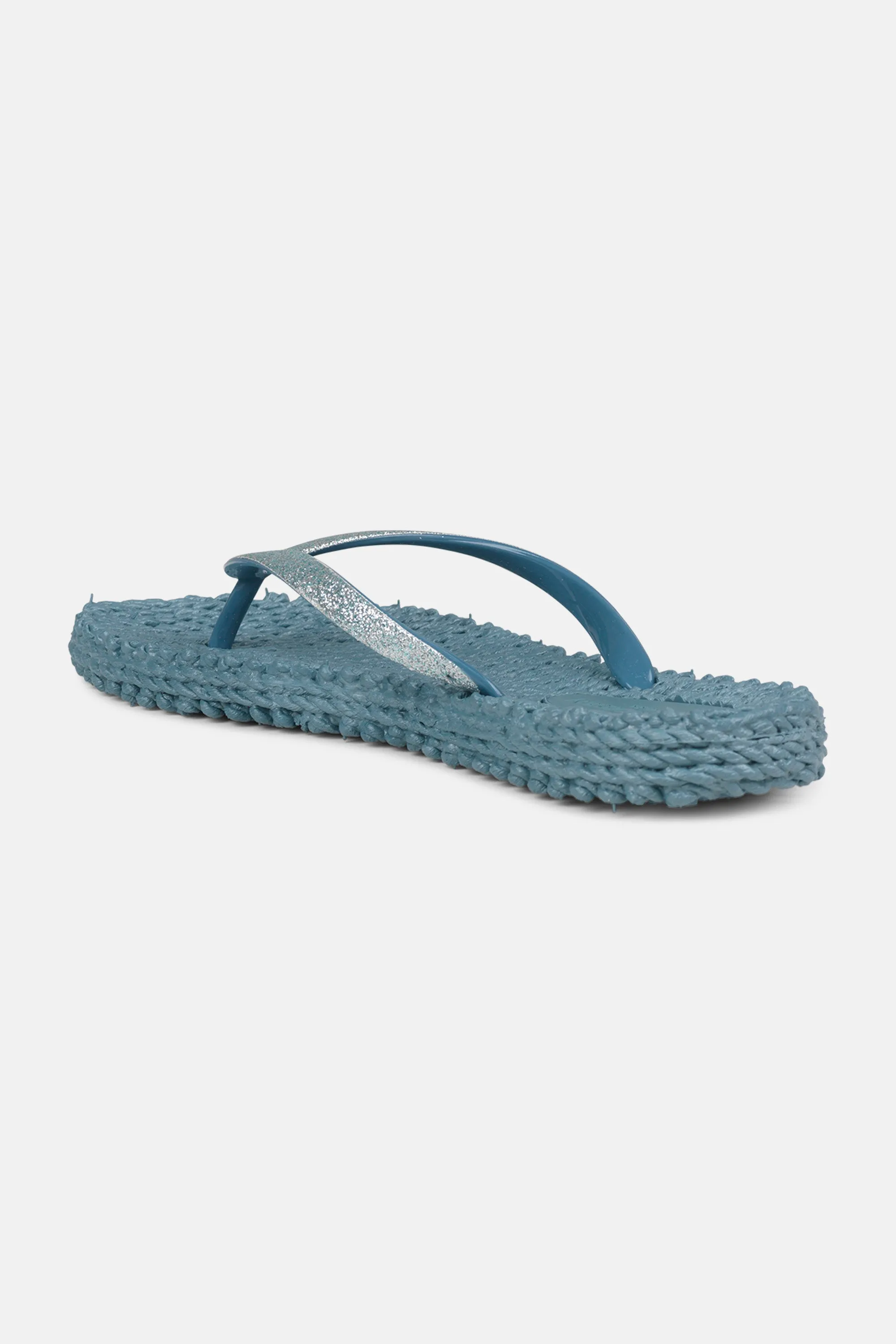 Flip Flop With Glitter - Lichen Blue