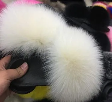 Furry Slippers Ladies Shoes Cute Plush Slippers