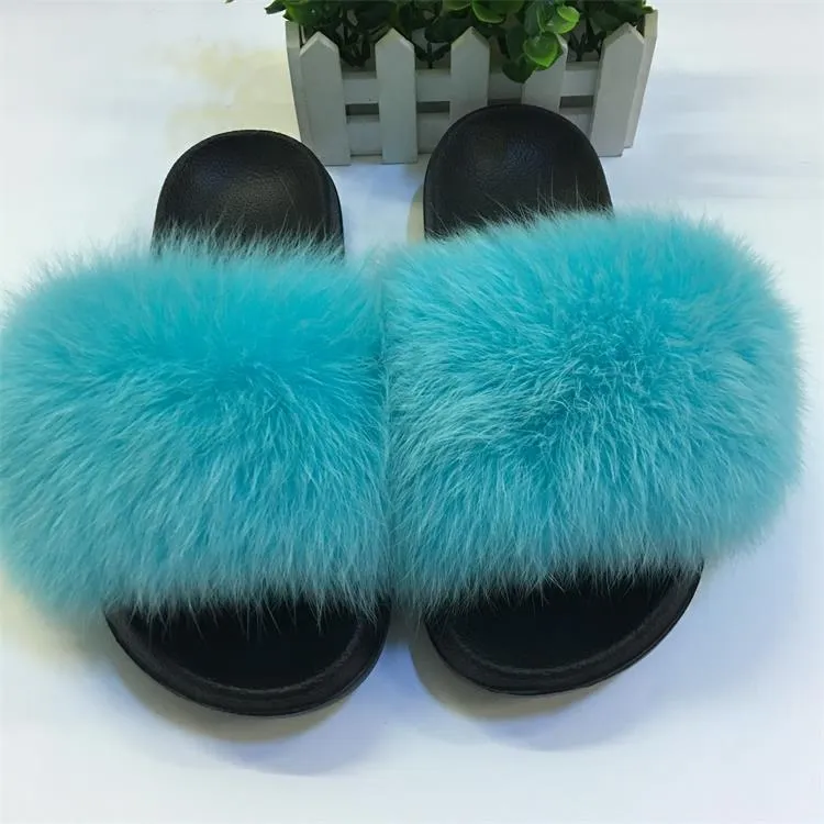 Furry Slippers Ladies Shoes Cute Plush Slippers