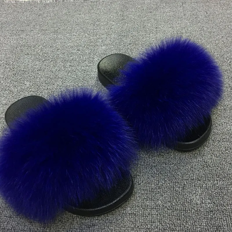 Furry Slippers Ladies Shoes Cute Plush Slippers