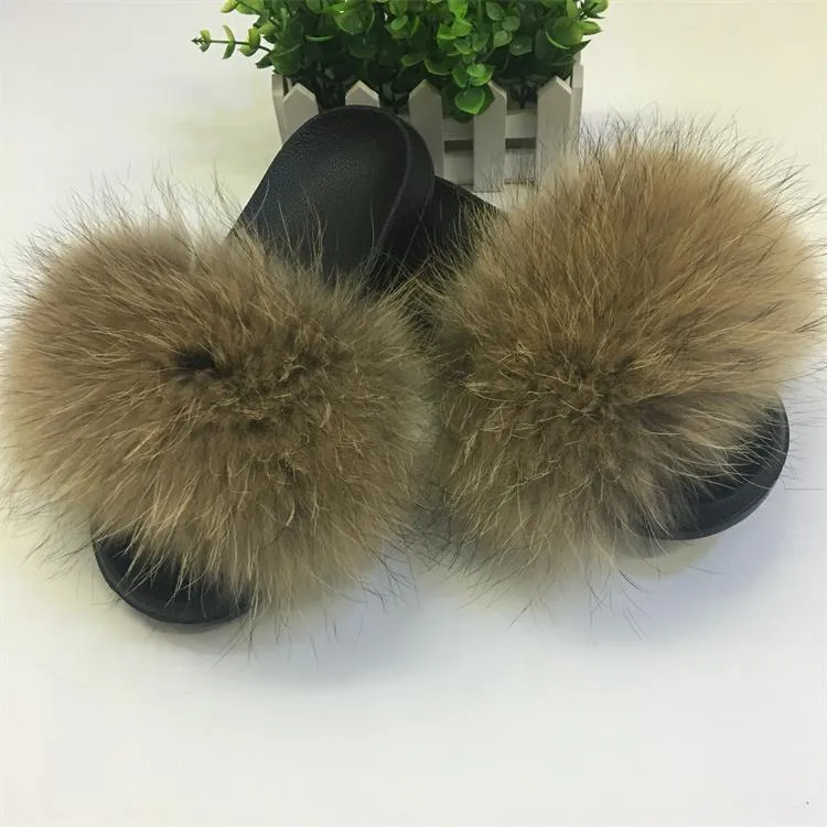 Furry Slippers Ladies Shoes Cute Plush Slippers