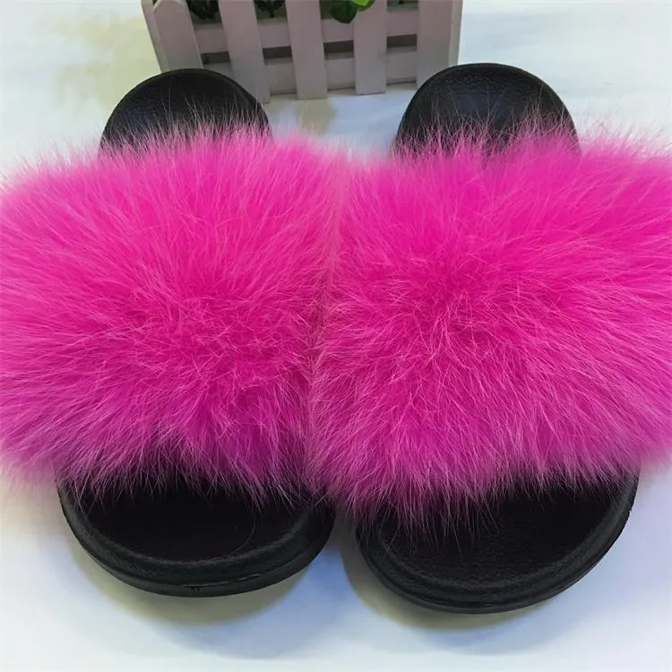 Furry Slippers Ladies Shoes Cute Plush Slippers