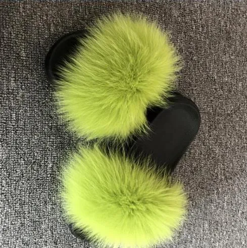 Furry Slippers Ladies Shoes Cute Plush Slippers