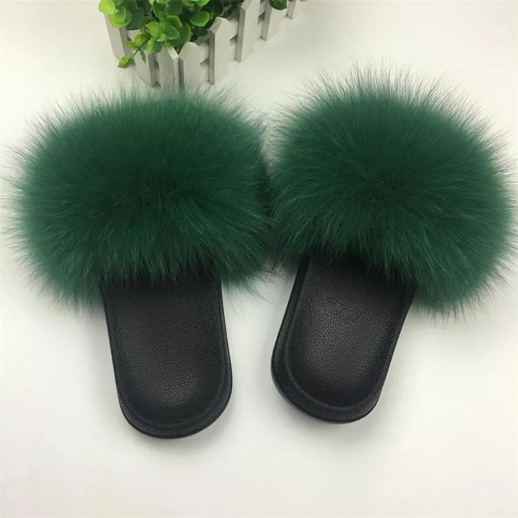 Furry Slippers Ladies Shoes Cute Plush Slippers