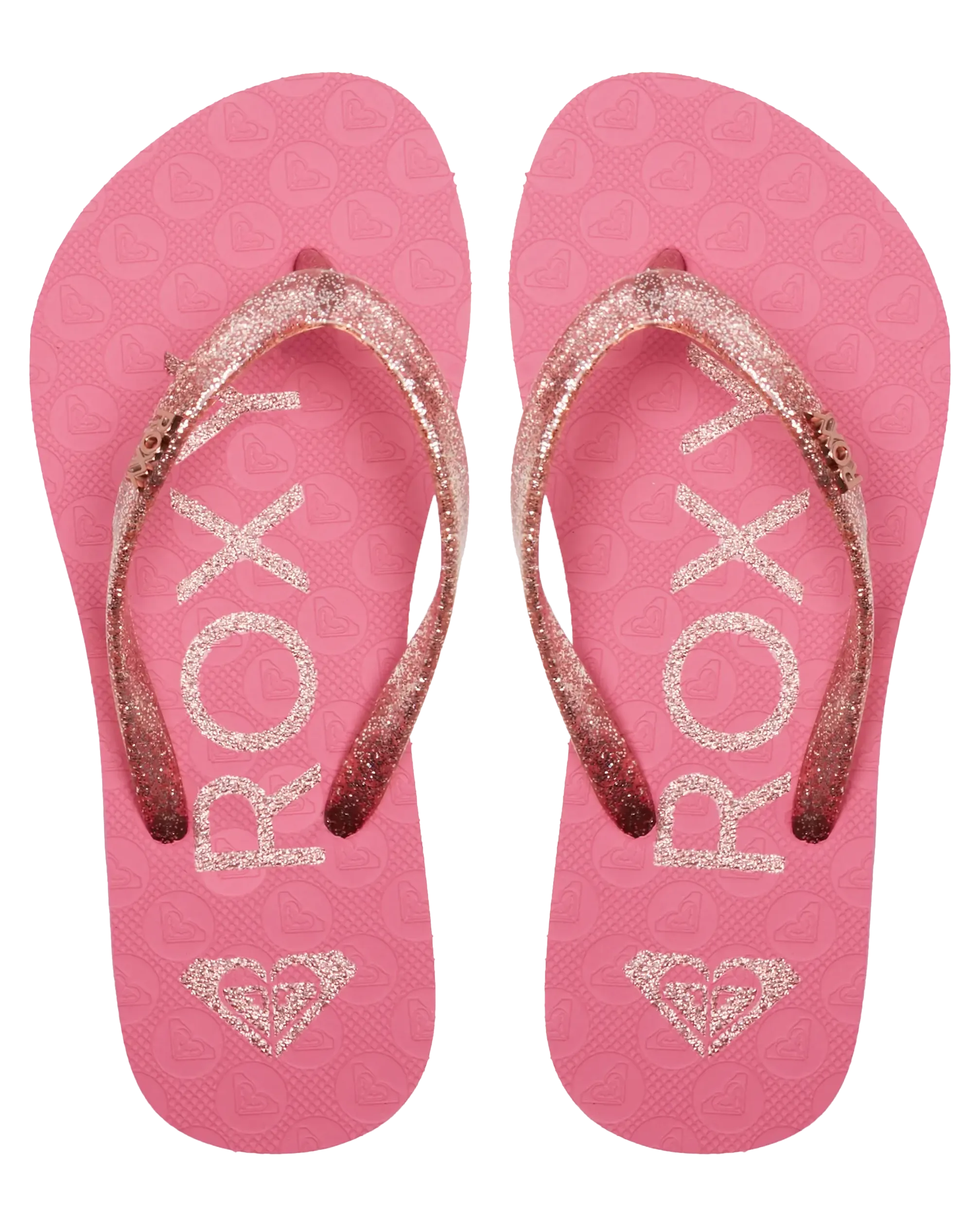 Girls Viva Sparkle Flip Flops in Pink 1