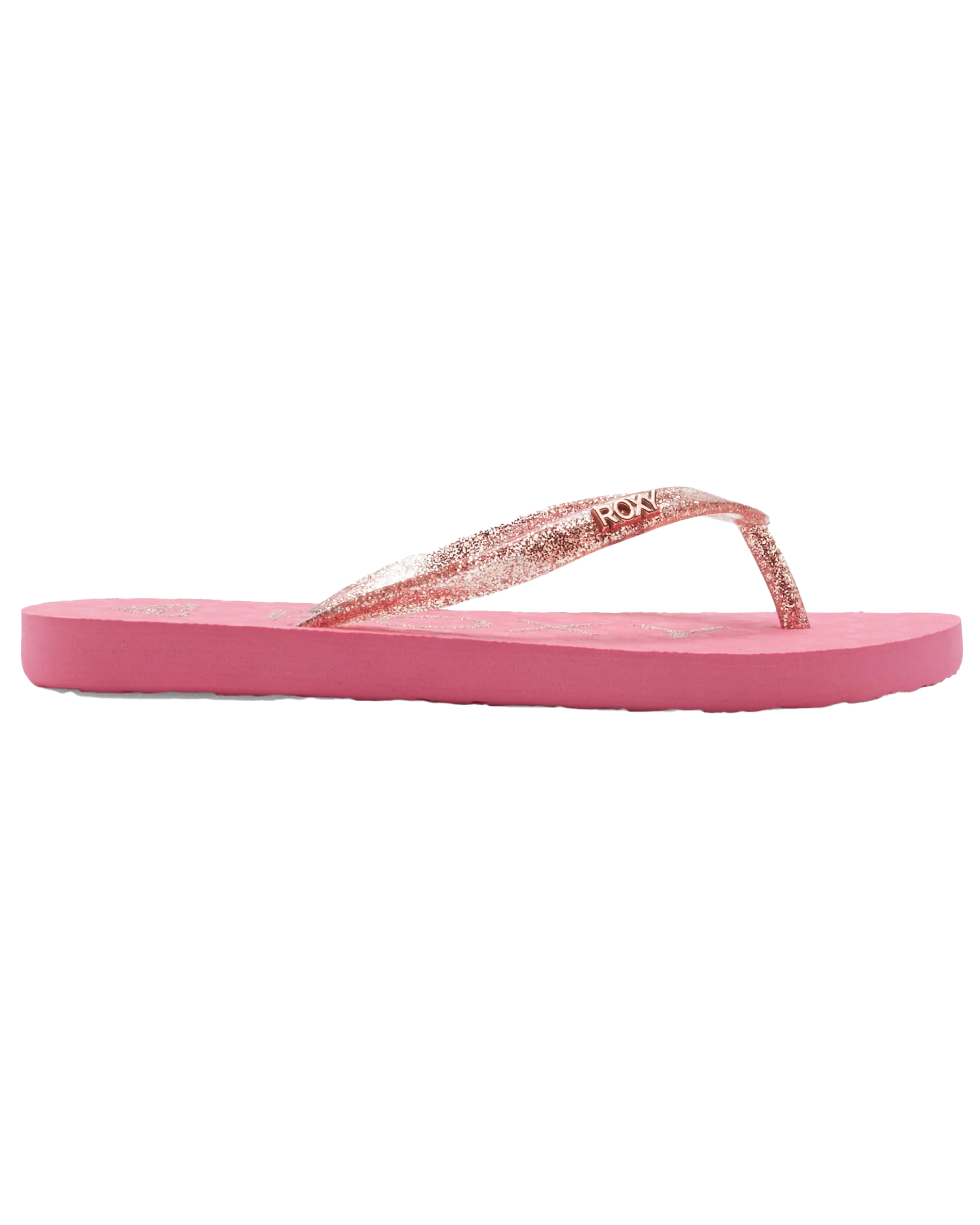 Girls Viva Sparkle Flip Flops in Pink 1