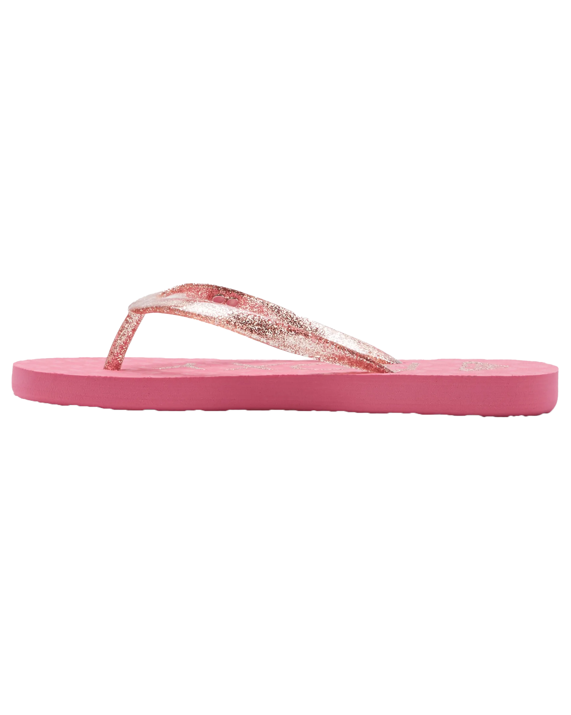 Girls Viva Sparkle Flip Flops in Pink 1