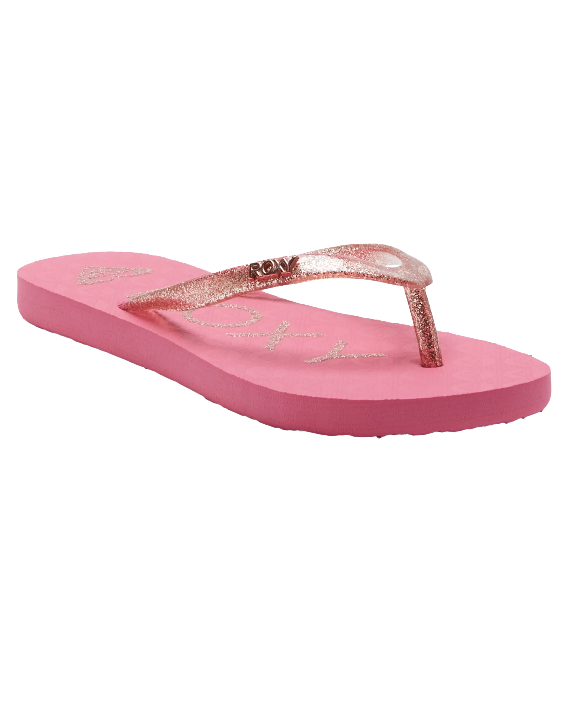 Girls Viva Sparkle Flip Flops in Pink 1