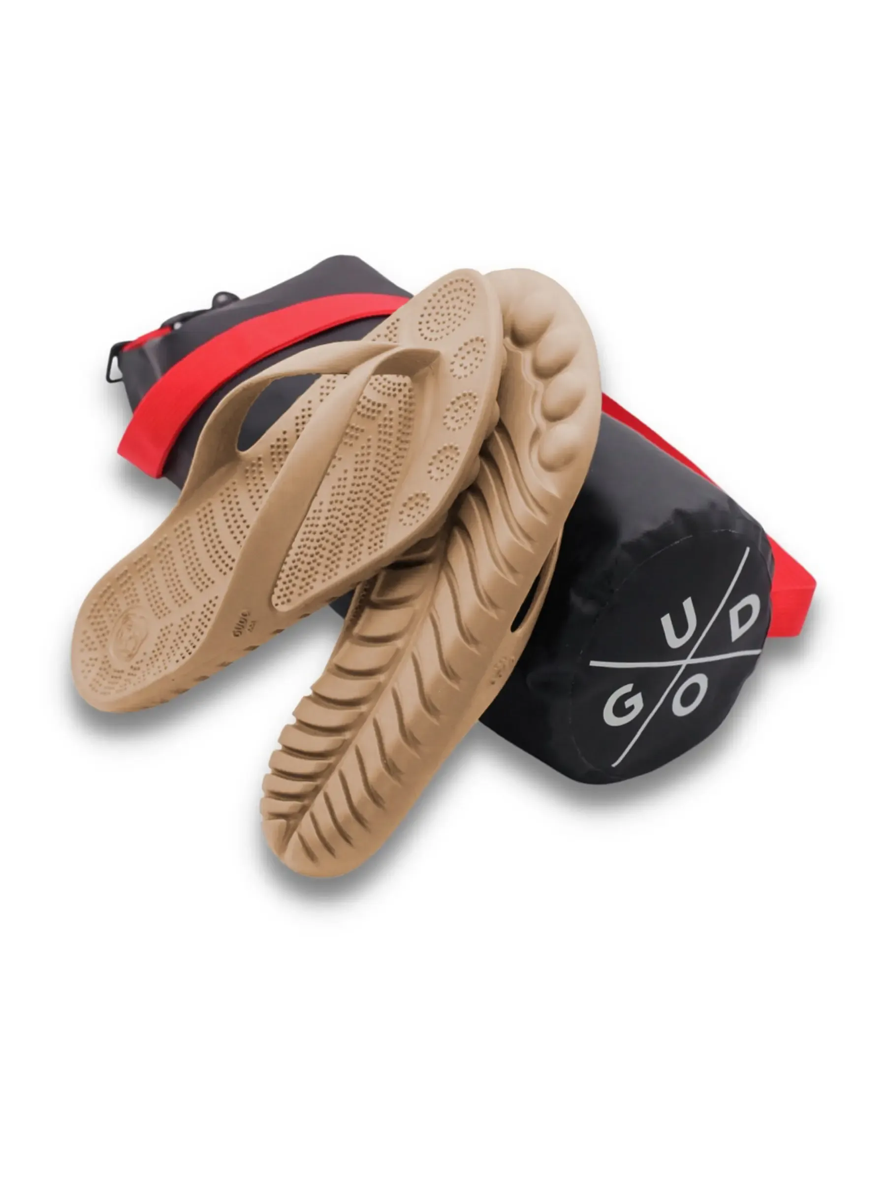 GUDO Eco-Friendly Adventure Flip-Flops with Multi-Purpose Waterproof Drybag