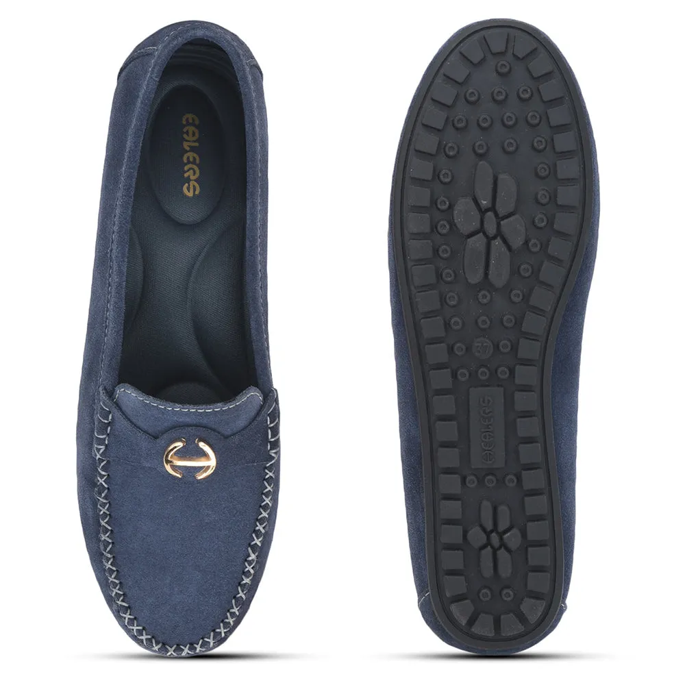 Healers Casual Navy Blue Loafers For Women GI-SML-52 By Liberty