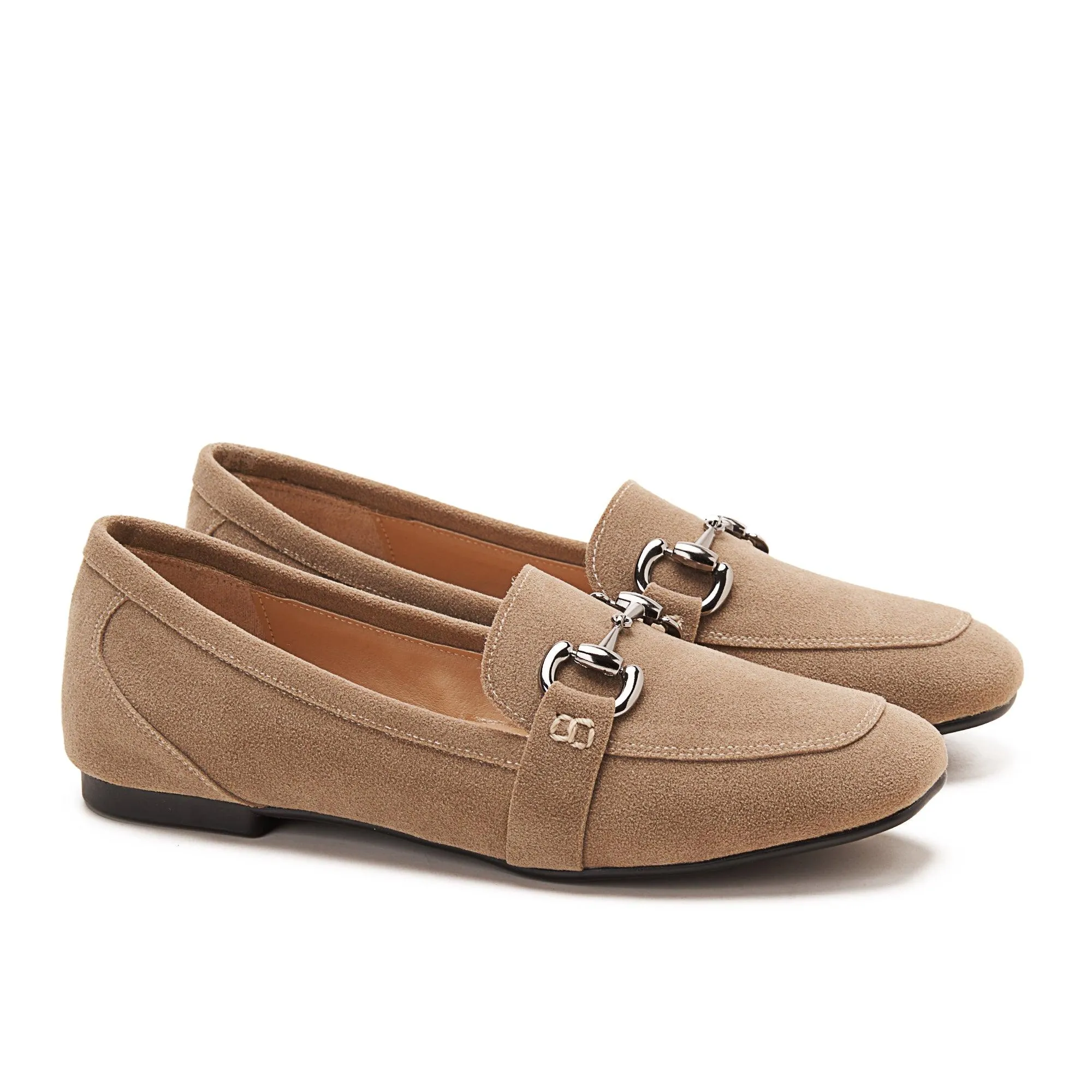 Horsebit Suede Loafers