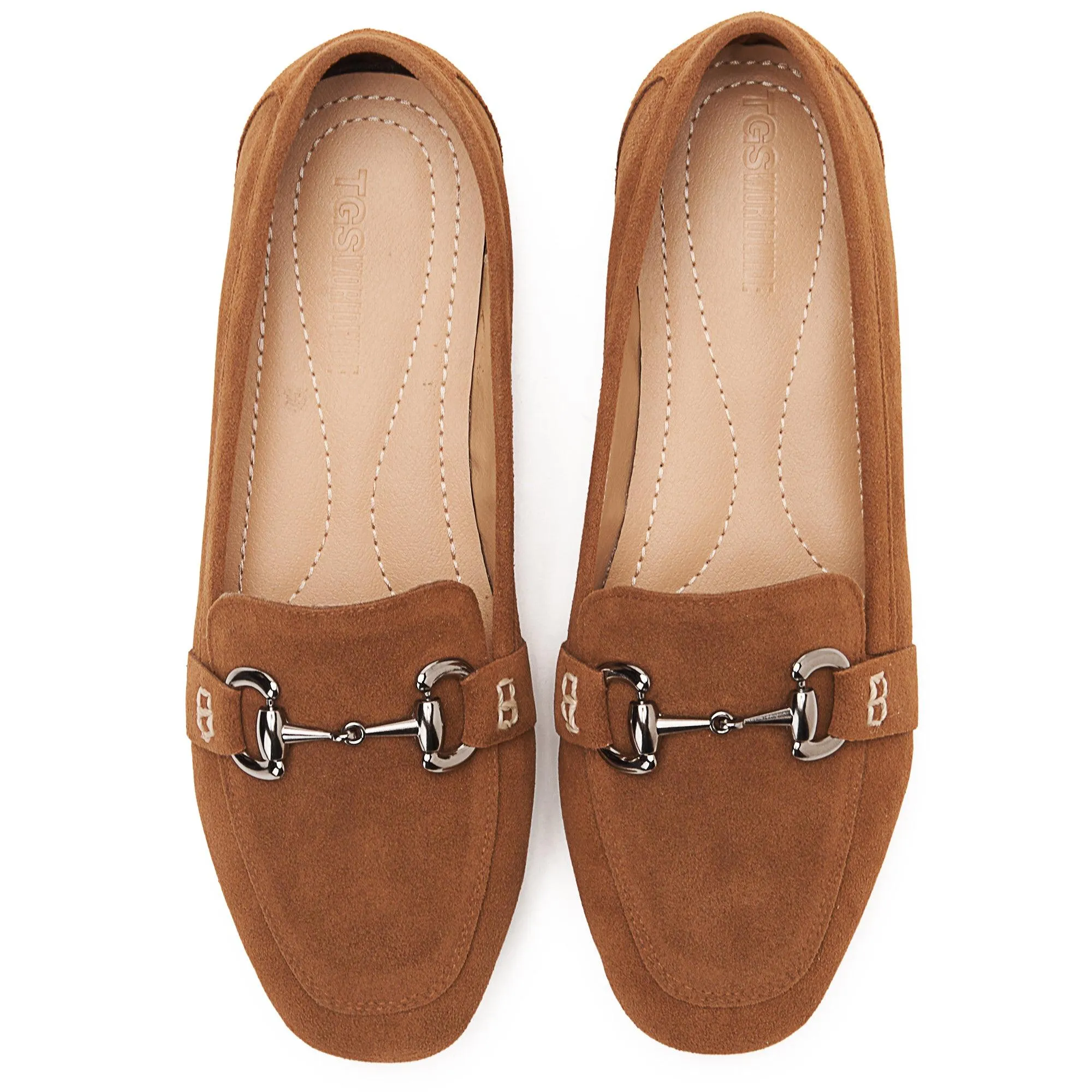 Horsebit Suede Loafers