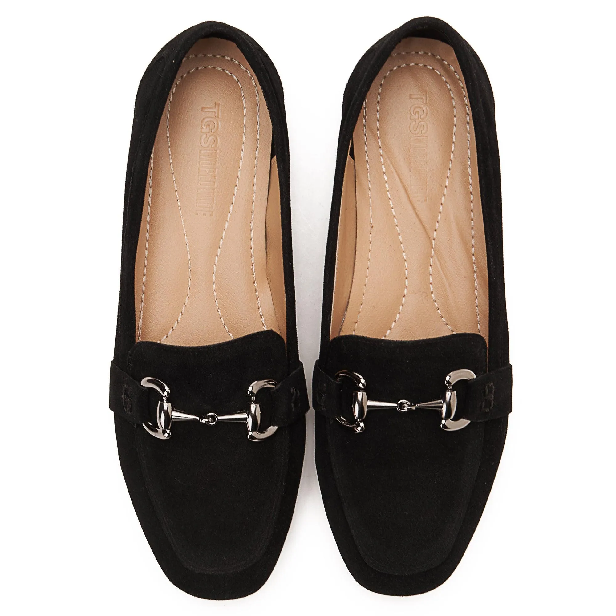 Horsebit Suede Loafers