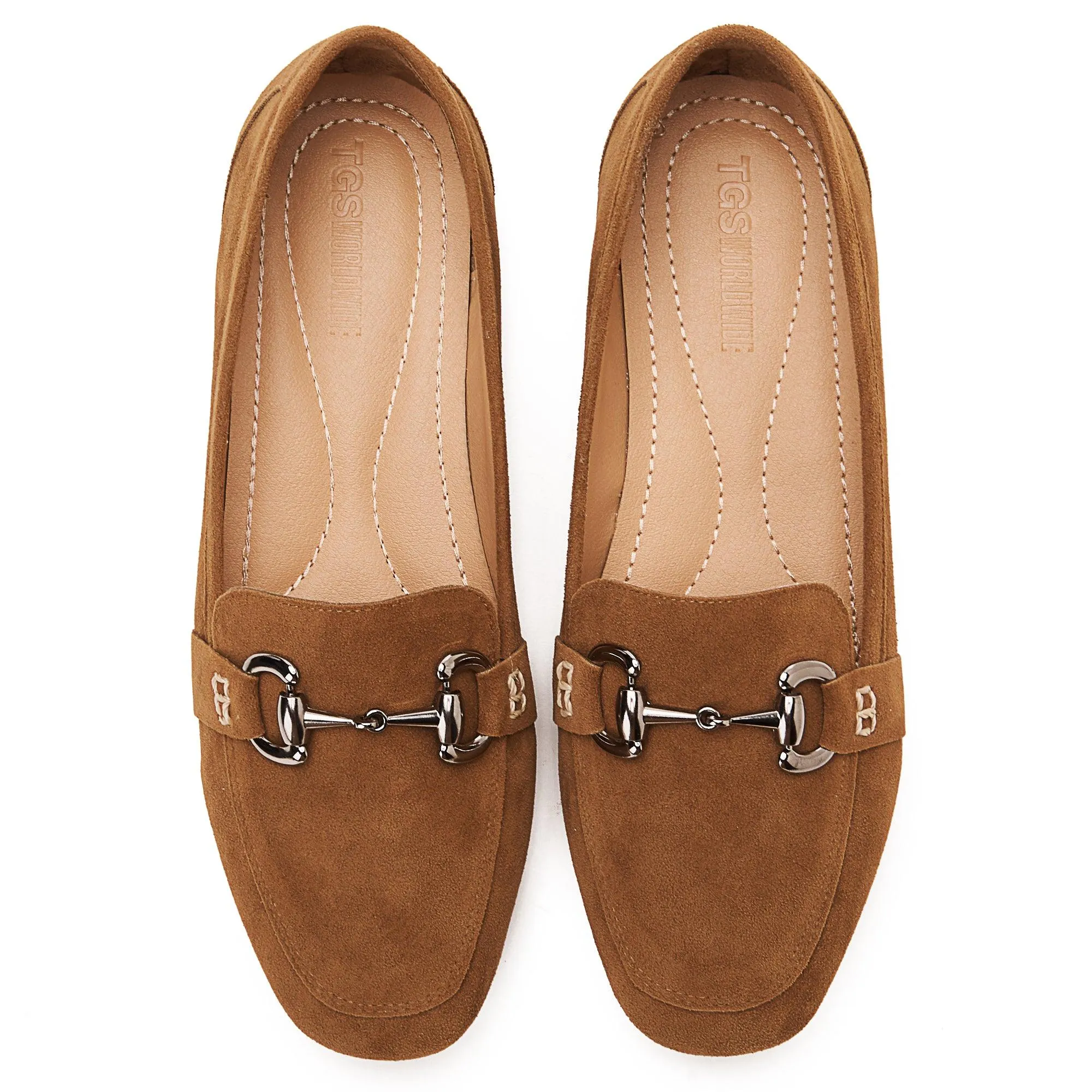 Horsebit Suede Loafers