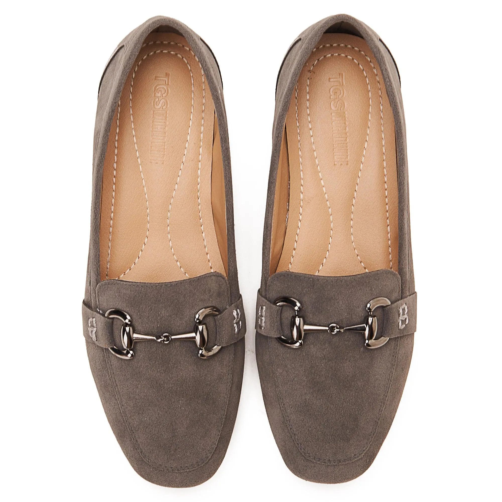 Horsebit Suede Loafers