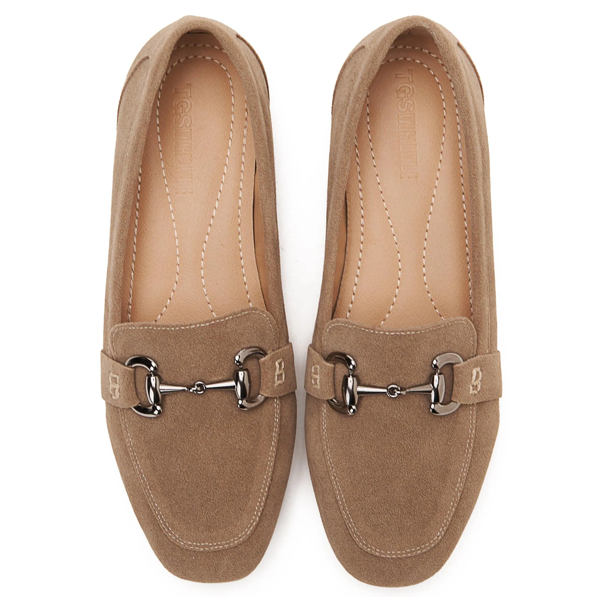 Horsebit Suede Loafers