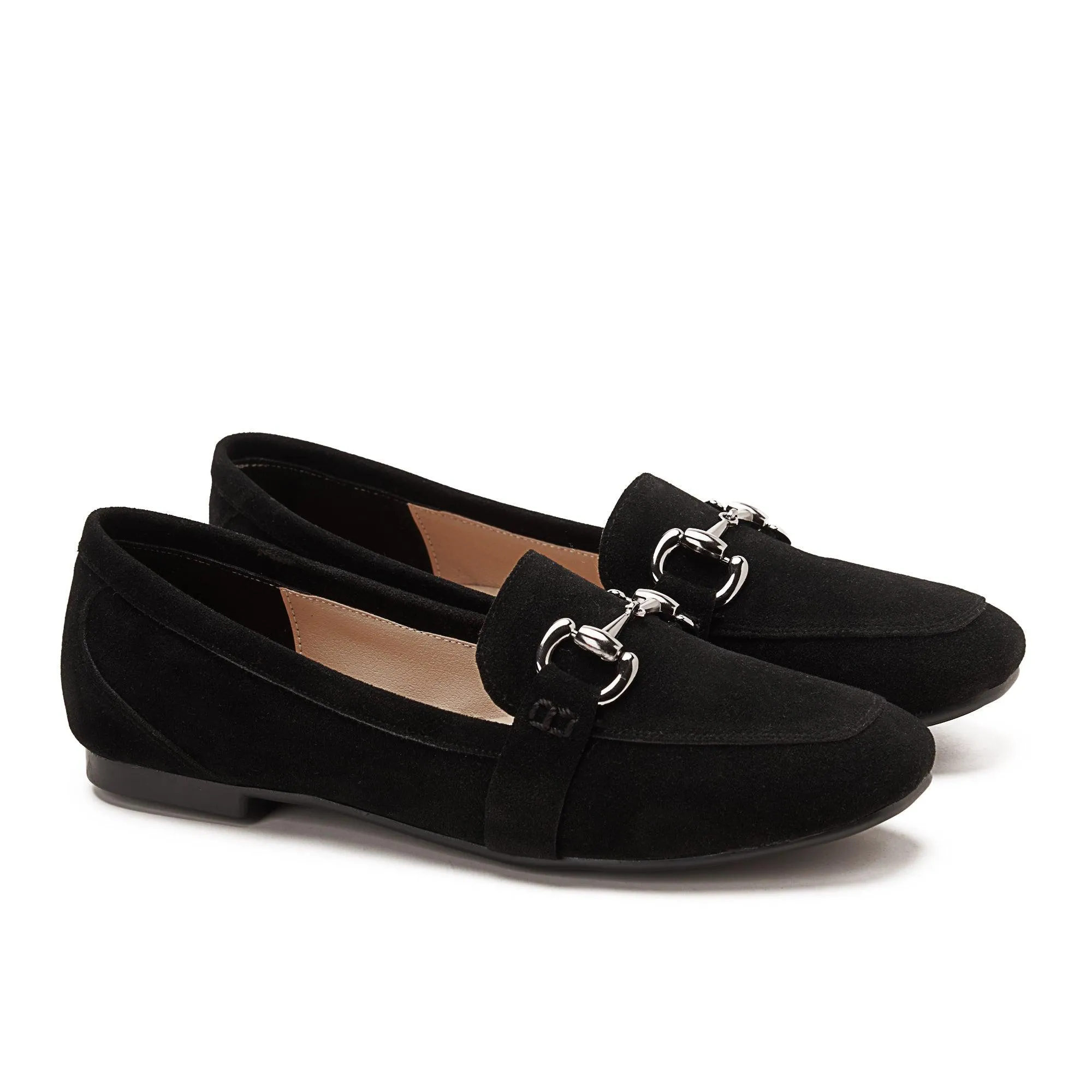 Horsebit Suede Loafers