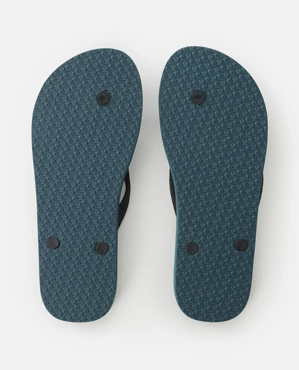 Icons of Surf Bloom Open Toe Flip Flops in Pine Night