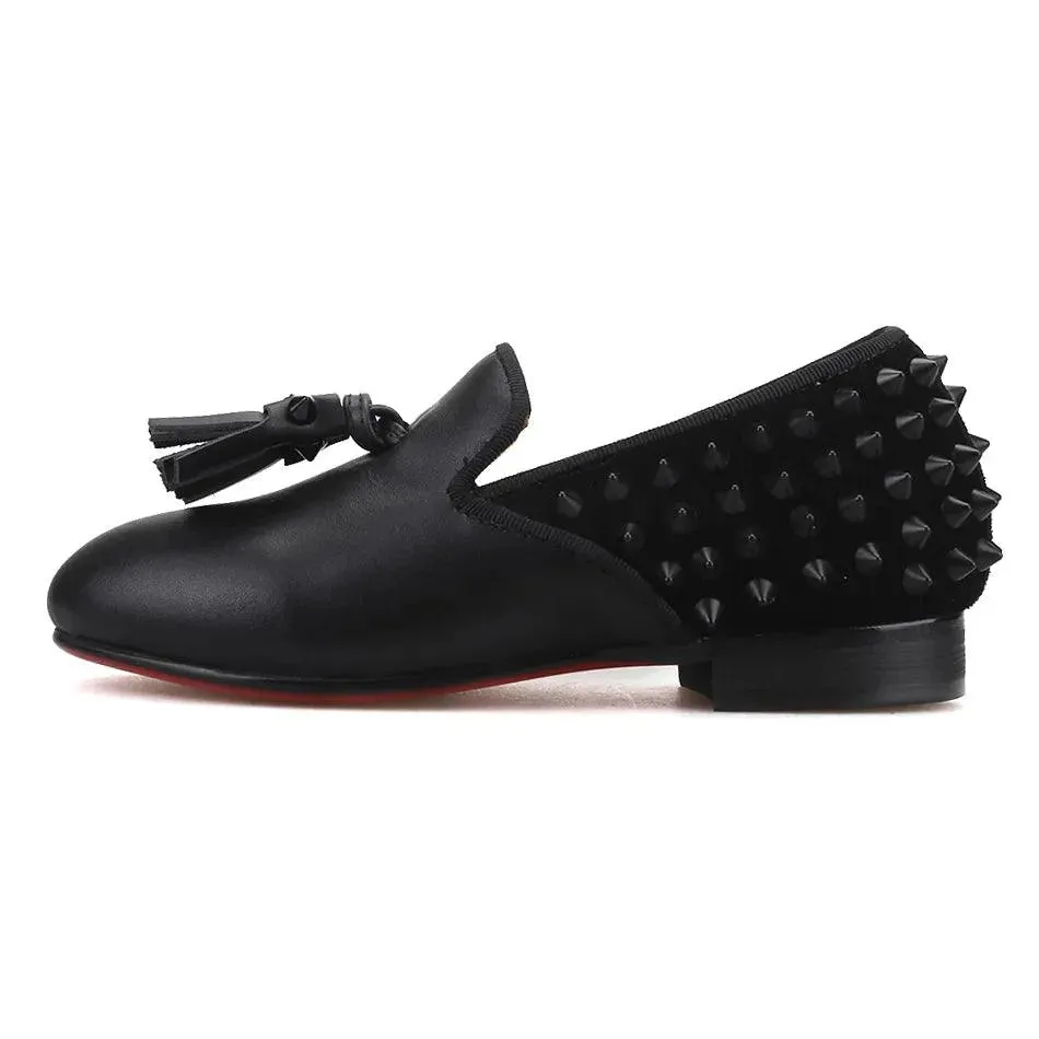 Kids Loafers Spike & Style: Kids' Loafer Shoes with Tassel Accents