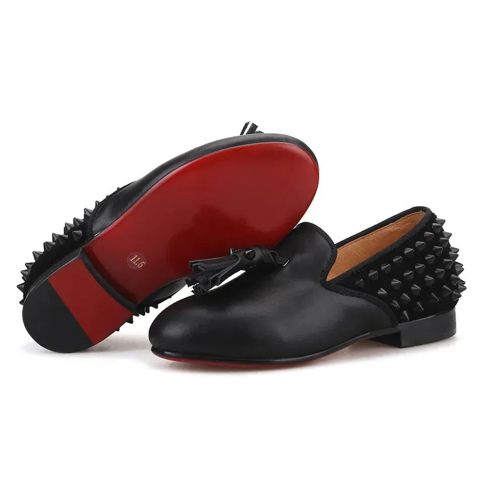 Kids Loafers Spike & Style: Kids' Loafer Shoes with Tassel Accents