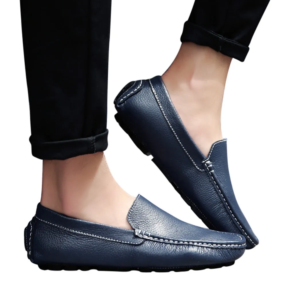 Men's Sewn Plain Driving Moccasins