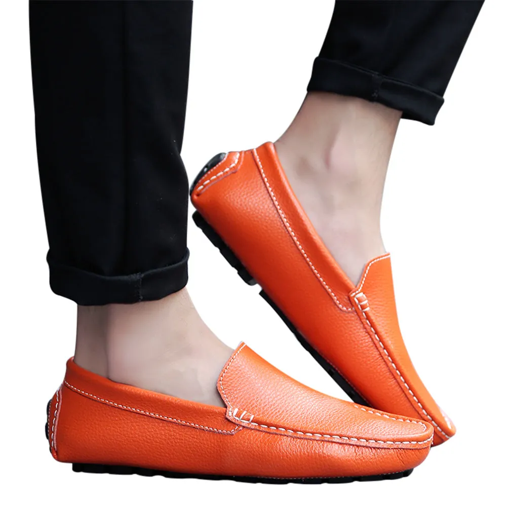 Men's Sewn Plain Driving Moccasins