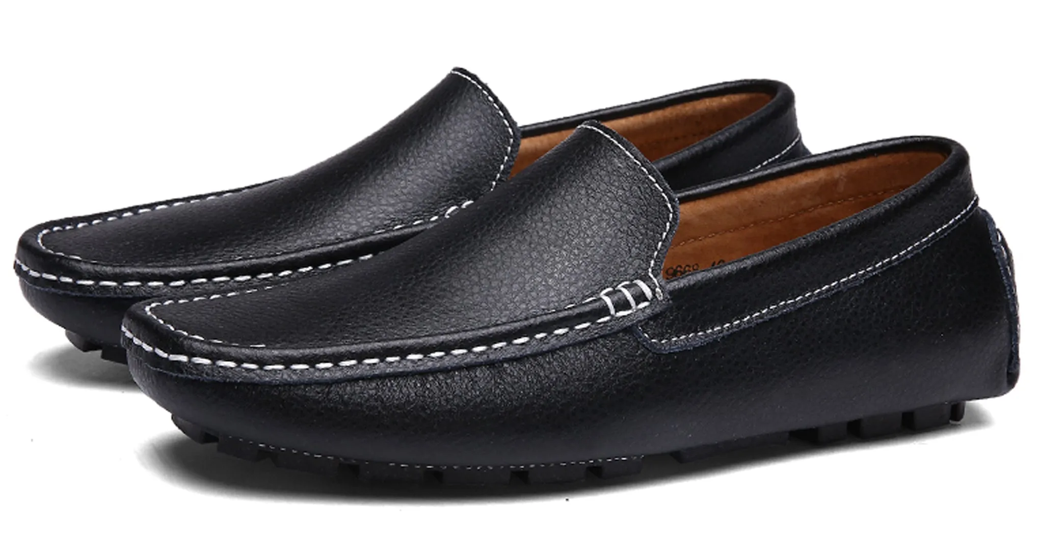 Men's Sewn Plain Driving Moccasins