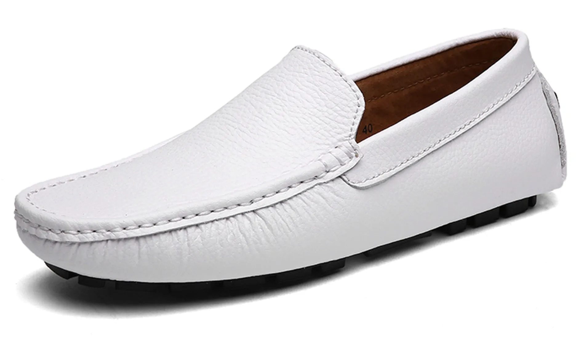 Men's Sewn Plain Driving Moccasins