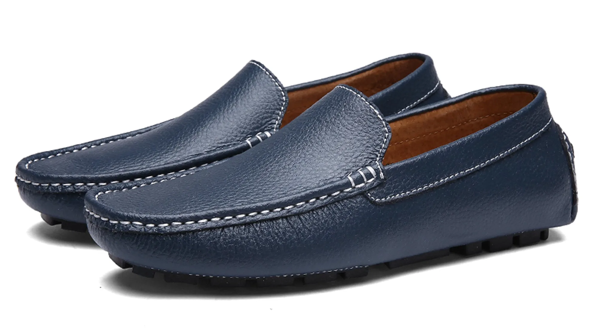 Men's Sewn Plain Driving Moccasins